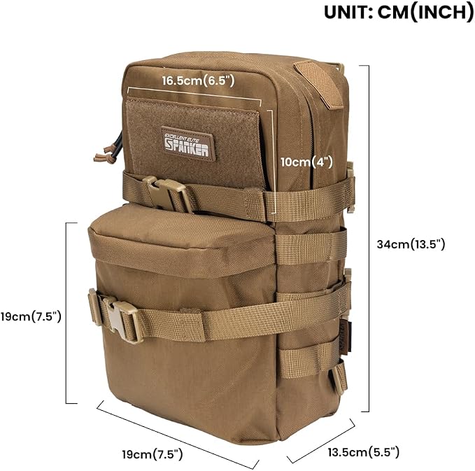 EXCELLENT ELITE SPANKER Tactical MOLLE Hydration Backpack Water Bladder Carrier - Image 2