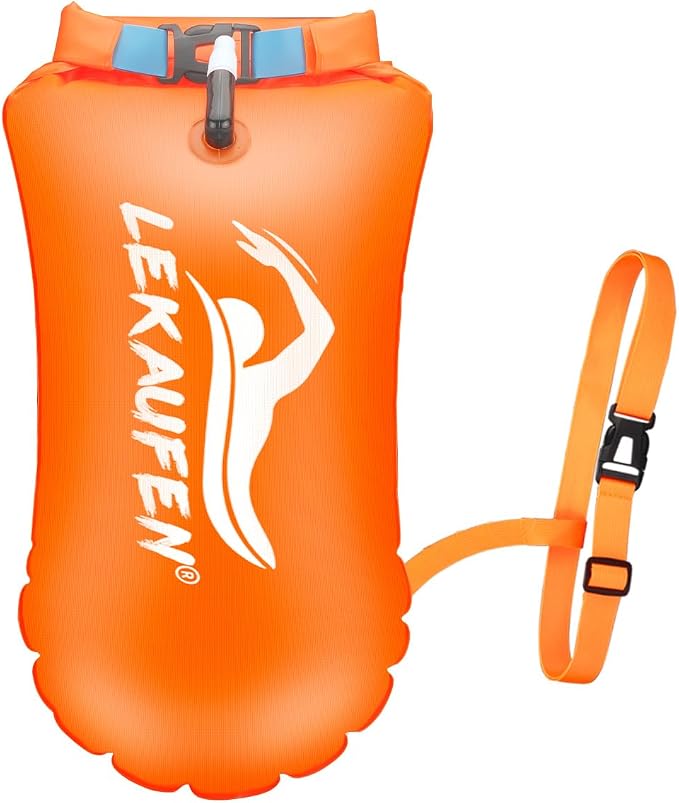 Swim Buoy for Open Water, 20L Swim Safety Float Waterproof Dry Bag for Swimmers - Image 9