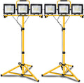 22000 Lumen Work Lights with Stand, 3 Adjustable Head LED Work Light, with by GUWELL