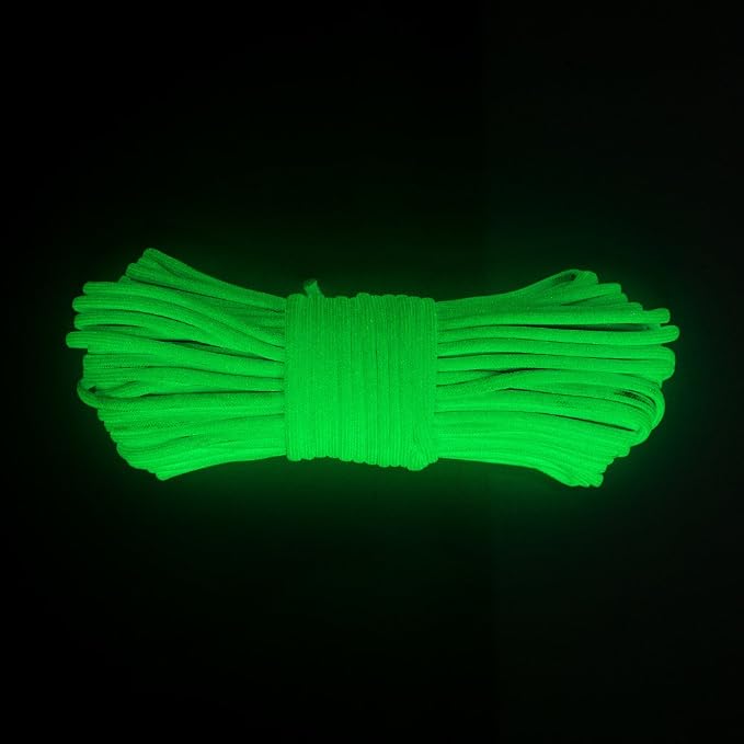 Glow in The Dark Zesty 550lb Paracord – 21 Strand Luminous Parachute Cord - Image 3