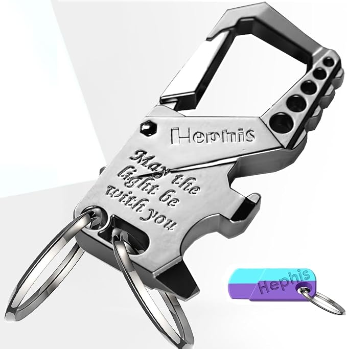 Hephis Skull Heavy Duty Key Chain, Car Emergency Escape Tool, Seat belt Cutter by hephis