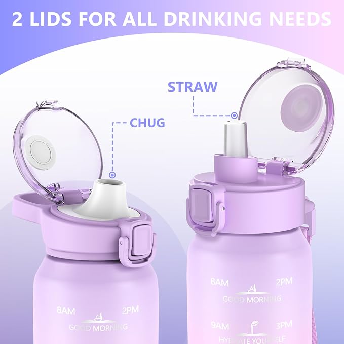 SLUXKE Stainless Steel Insulated Water Bottles 17oz - Image 2