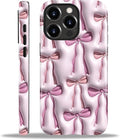 for iPhone 15 Pro Max Case, HL2 Abstract Ribbons Bows Hybrid 2 Layer Hard Shell by Unknown