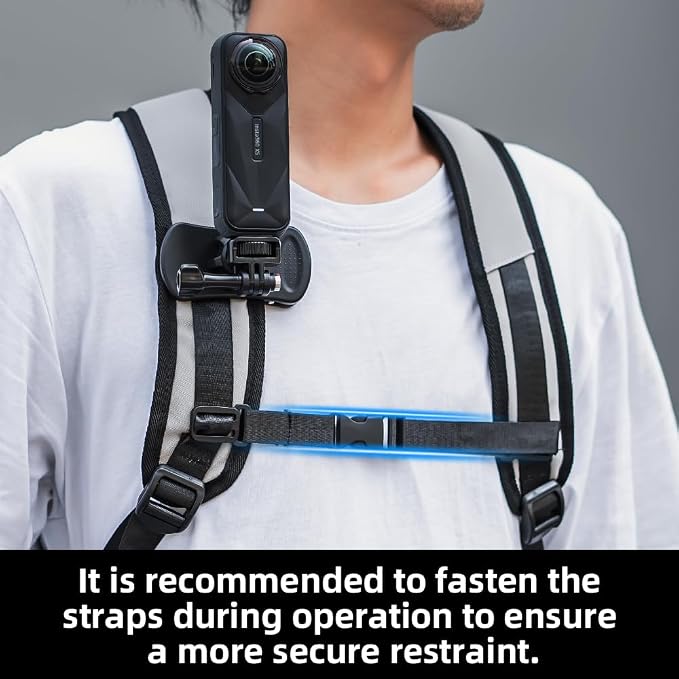 Insta360 X5 Backpack Clip Mount, 1/4" Quick Release 360° Adjustable Backpack - Image 5