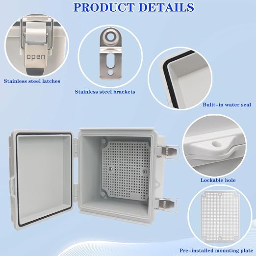 Outdoor Waterproof Electrical Box Junction Box Weatherproof IP67 ABS Plastic - Image 3