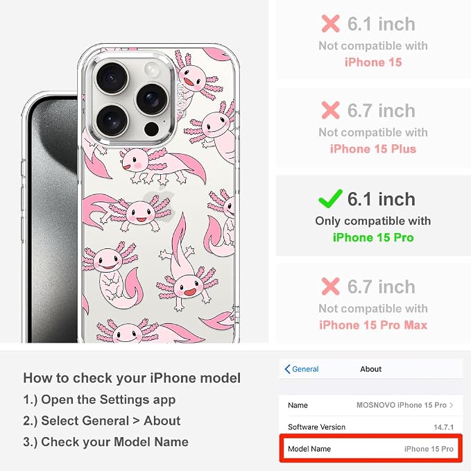 MOSNOVO Case for iPhone 15 Pro - Image 2