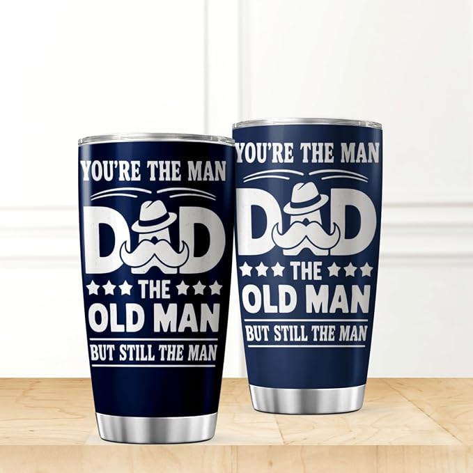 You'Re The Man Dad Old But Still Design 20 Oz Stainless Steel Tumbler - Image 2