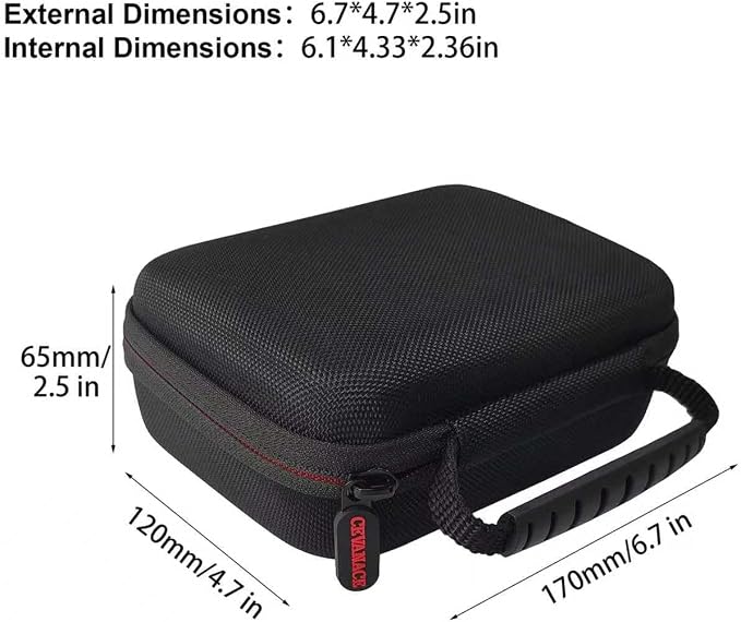 EVA Hard Case with Foam，6.7 x4.7 x2.5 inches Hard Sided Camera/Digital Case EVA - Image 2