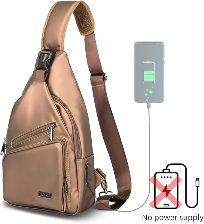 AMJ Crossbody Sling Bag Men Women, Casual Shoulder Backpack, Chest Daypack - Image 6