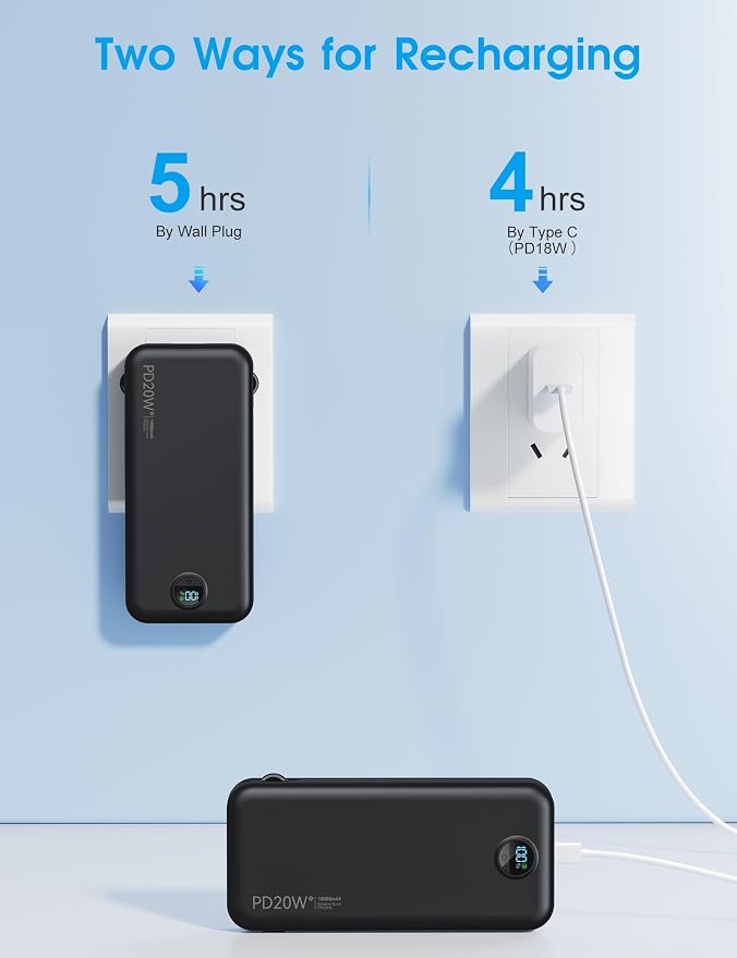 Portable Charger, 10000mAh PD20W Fast Charging Power Bank - Image 8