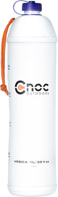 Cnoc Outdoors Vesica Collapsible Water Bottle 1 Liter Purple, 28mm Thread by CnocOutdoors