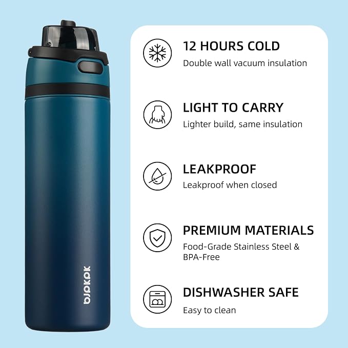 BJPKPK 25oz Insulated Water Bottle - Image 3