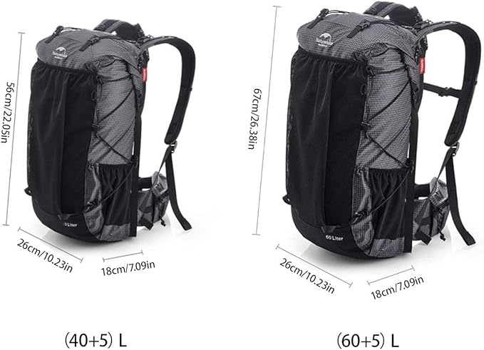 Naturehike 65L Internal Frame Hiking Backpack - Image 6