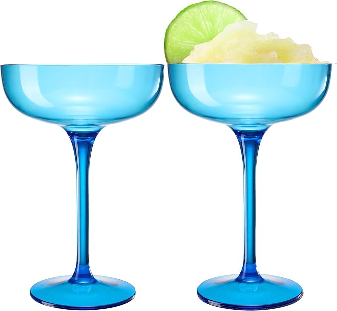 Acrylic Shatterproof Martini, Champagne & Cocktail Unbreakable Glasses | Set of by Khen