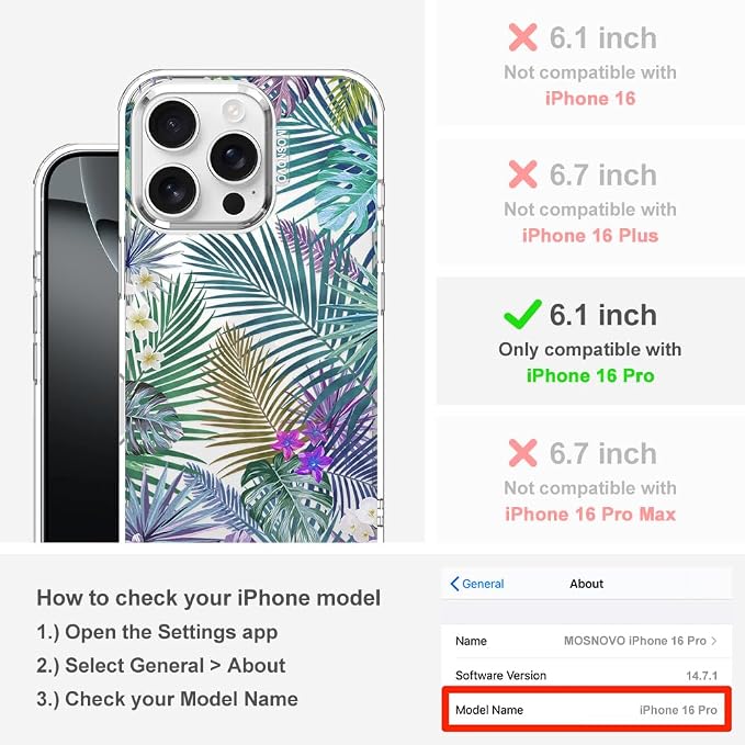 MOSNOVO Case for iPhone 16 Pro - Image 2