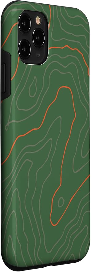 Backcountry Topo Guide Orange Lines Topographical Map Case - Image 3