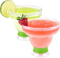 Host FREEZE Stemless Margarita Glasses, Insulated Plastic Cocktail Glasses by HOST