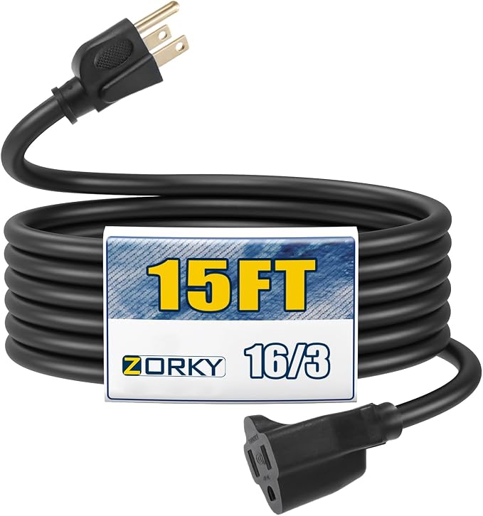 15ft Outdoor Extension Cord by Zorky