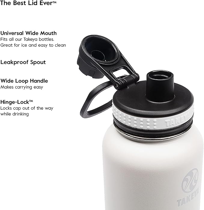 Takeya Originals Vacuum-Insulated Stainless-Steel Water Bottle - Image 3