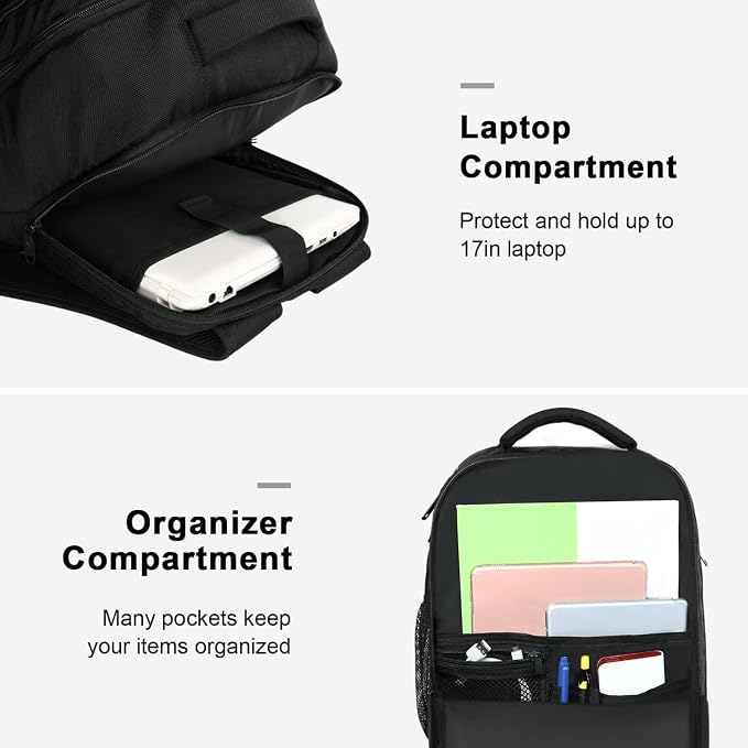 MATEIN Carry on Backpack, 40L Flight Approved Large Travel Laptop Backpack - Image 8