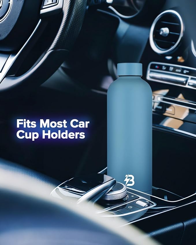 Insulated Water Bottle with Lid, 25 oz Reusable Leak-Proof Metal Stainless - Image 5