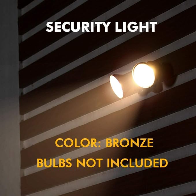 LUTEC 6211BZ-PIR23A 300 Watt Halogen Motion Activated Integrated Dual-Head - Image 4