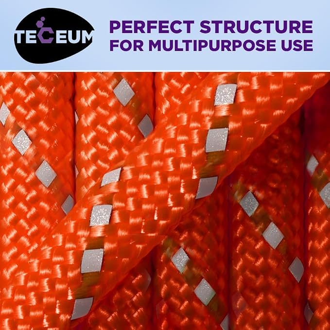 TECEUM Reflective Paracord Rope 1000 – 1000ft/200ft/100ft/50ft – 40+ Colors – - Image 8