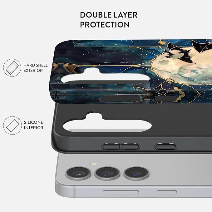 Compatible for Samsung Galaxy S25 FE 5G Case, Dual Layer Heavy Duty 2 in 1 - Image 2