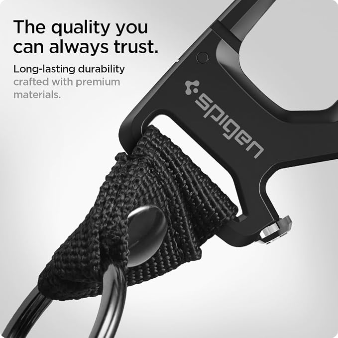 Spigen Life Carabiner Key Ring Clip, Car Keychain Clip, Bottle Opener Key Chain - Image 5