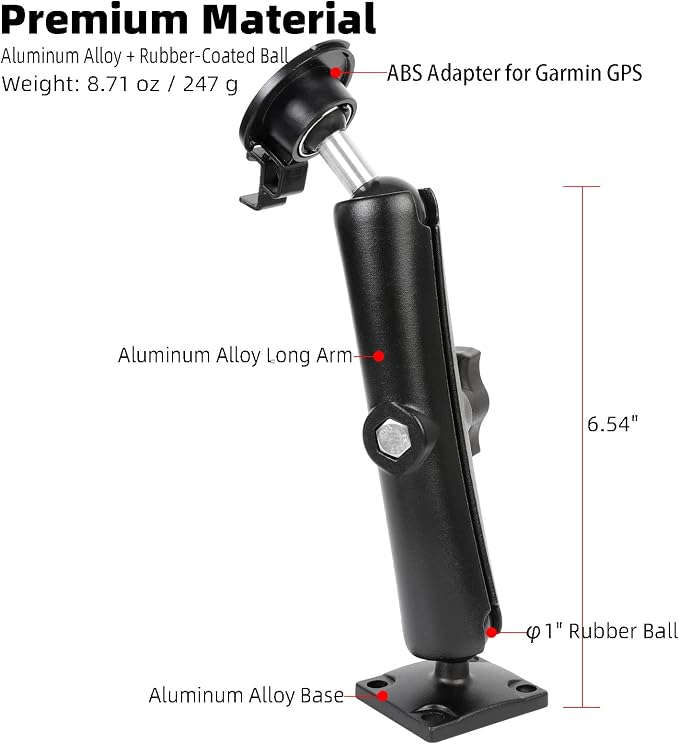 Aluminum GPS Bracket Mount - 17mm Ball Head & Replacement - Image 4
