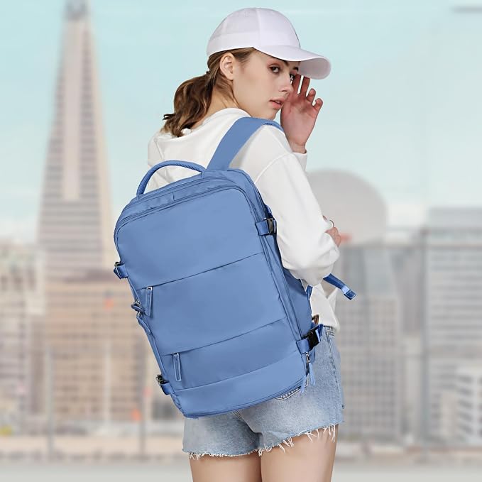 coowoz Large Travel Backpack For Women Men, Carry On Backpack Flight Approved - Image 6