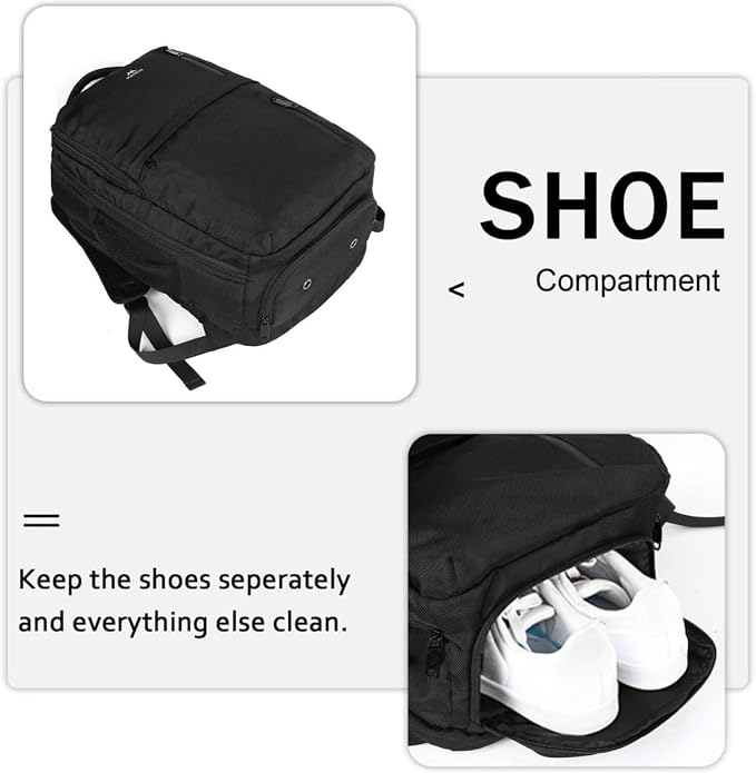 MATEIN Travel Laptop Backpack, Flight Approved Carry on Backpack Shoe - Image 4
