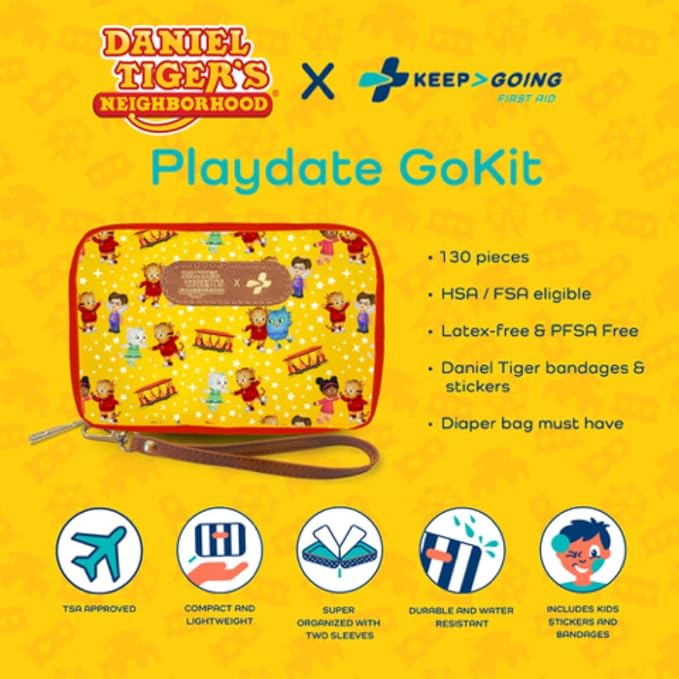 KeepGoing Daniel Tiger’s Travel First Aid Kit - Image 8