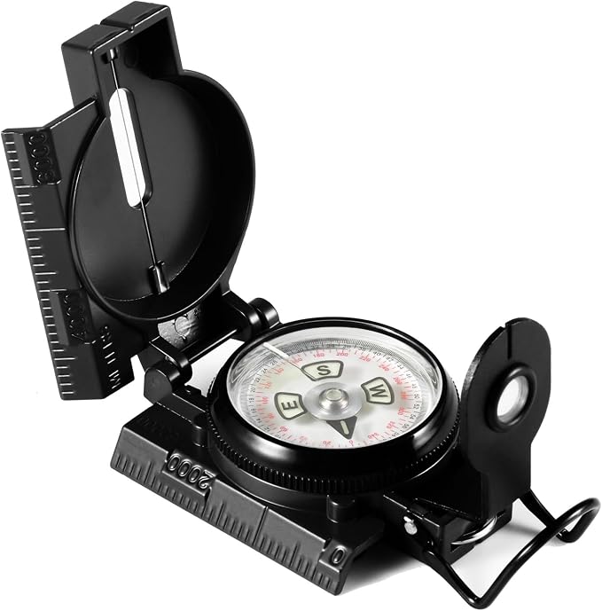 Eyeskey Multifunctional Military Sighting Navigation Compass Impact Resistant & by Eyeskey