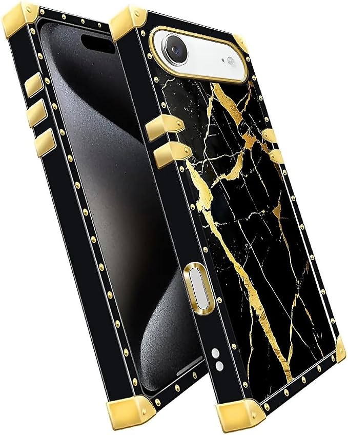 for iPhone 17 Air Case Luxury Golden Decoration - Image 3