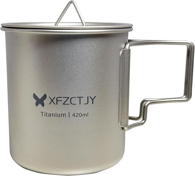 420ml Ultralight Titanium Tea Cup Coffee Mug by preservingnatureswonders%E2%80%93premiuminsectspecimensforenthusiasts