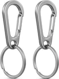 Stainless Steel Carabiner Keychain, Quick Release Heavy Duty Key Clip by Unknown