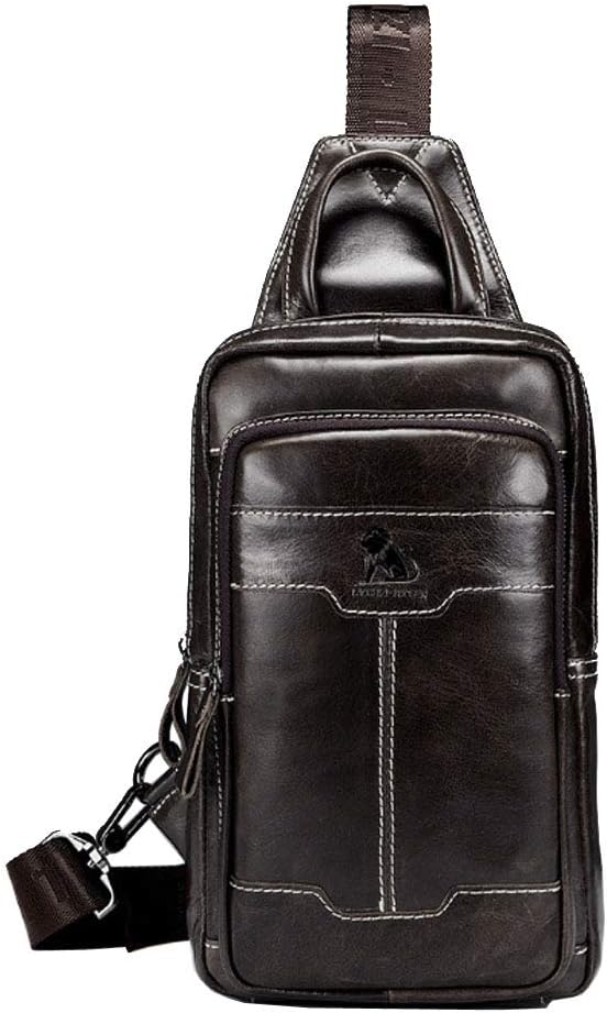 Leather Sling Bag Backpack Daypack Handbag - Image 2