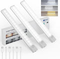 Under Cabinet Lights 8 Inch 3-Pack, Rechargeable Battery Operated Motion Sensor by Unknown