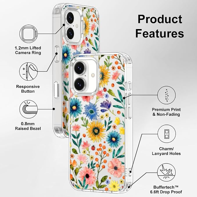 MOSNOVO for iPhone 17 Case, Shockproof Military-Grade Protection 6.6ft Drop - Image 7