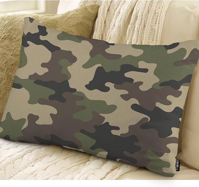 EKOBLA Decorative Pillow Cushion Covers Camouflage Pattern Military Combat - Image 2