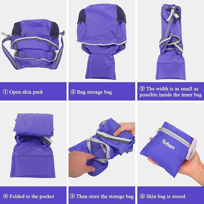 Ultra Lightweight Packable Water Resistant Backpack - Image 5