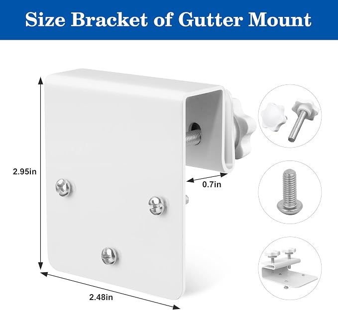 Gutter Mount Bracket for Eufy Security SoloCam S340/E30/E42 and 4G LTE Cam S33 - Image 5