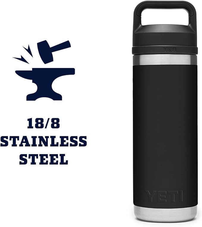 YETI Rambler 18 oz Bottle, Vacuum Insulated, Stainless Steel - Image 6