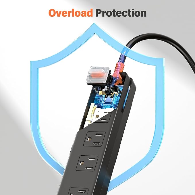 Outdoor Power Strip Weatherproof, IPX6 Waterproof Surge Protector - Image 5