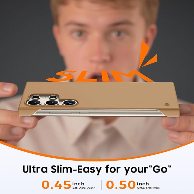 GRECAZO Slim Borderless for Samsung Galaxy S24 Ultra Phone Case 6.8" Ultra-Thin - Image 4
