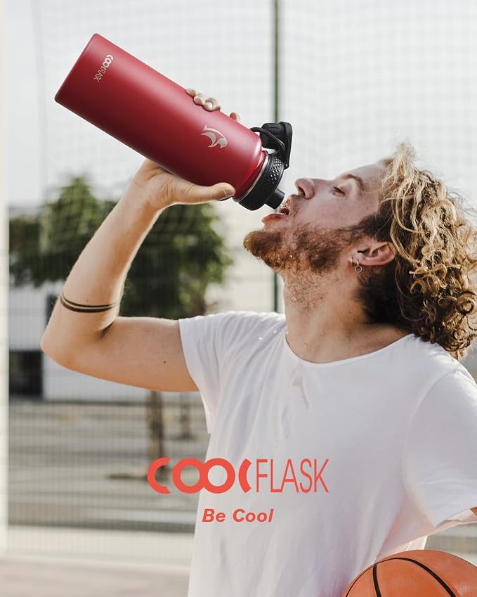 Coolflask Water Bottle 40 oz Insulated - Image 6