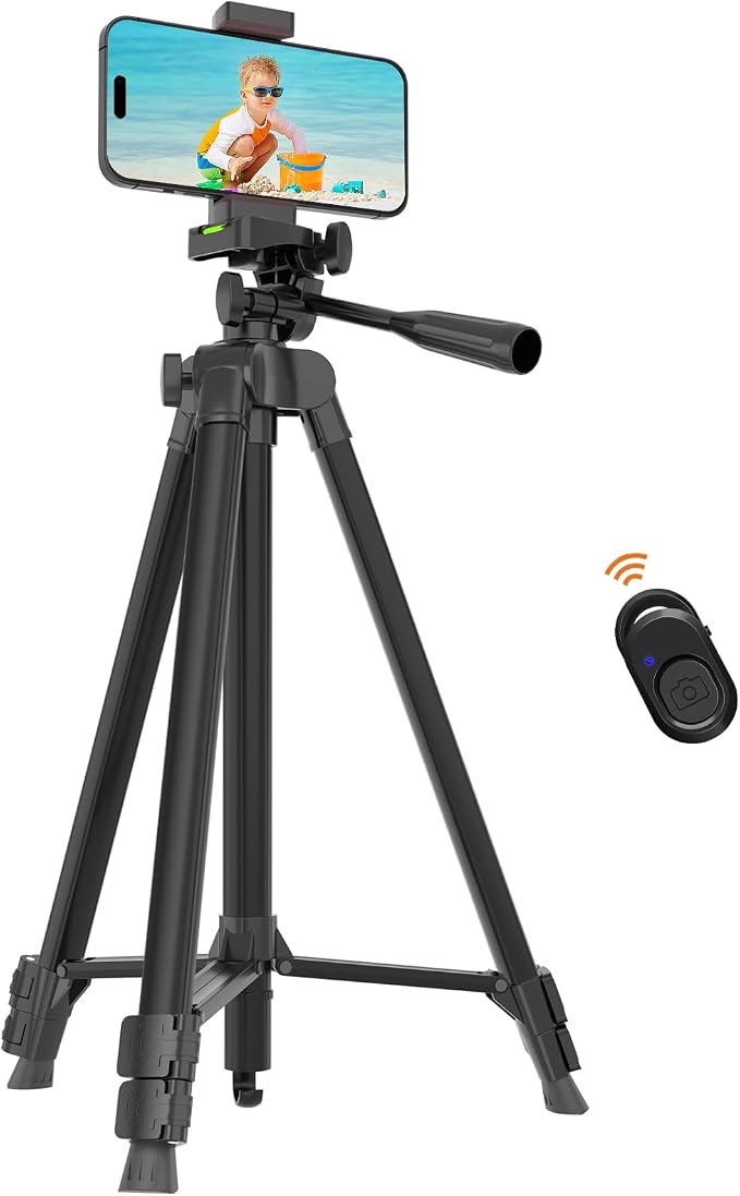Luswemi 53'' Phone & Camera Mount Tripod Stand by LUSWEIMI