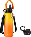 KXIAOCHEN Insulated Water Bottle, Stainless Steel Water Bottle, 2 Lids by KXIAOCHEN