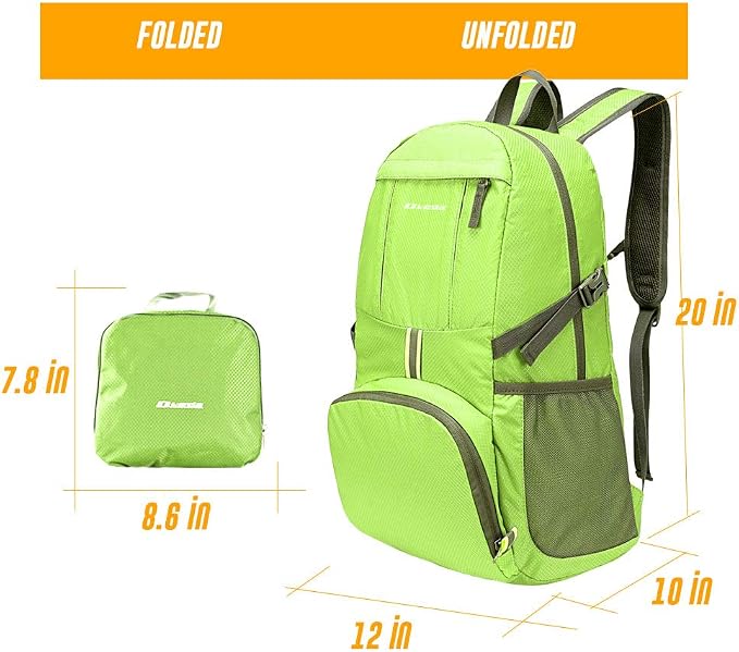 35L Lightweight Packable Backpack Waterproof Durable Hiking Travel Backpack - Image 3